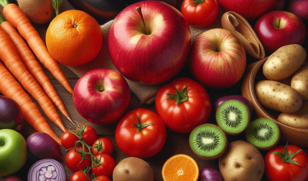    Многие овощи и фрукты полезно есть с кожурой