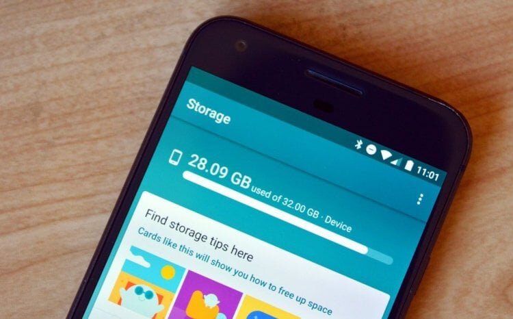    Проверим, сколько оперативной и постоянной памяти на Android