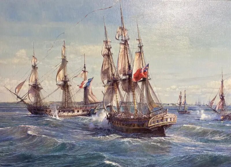 
Английский фрегат против французского, Наполеоновские войны