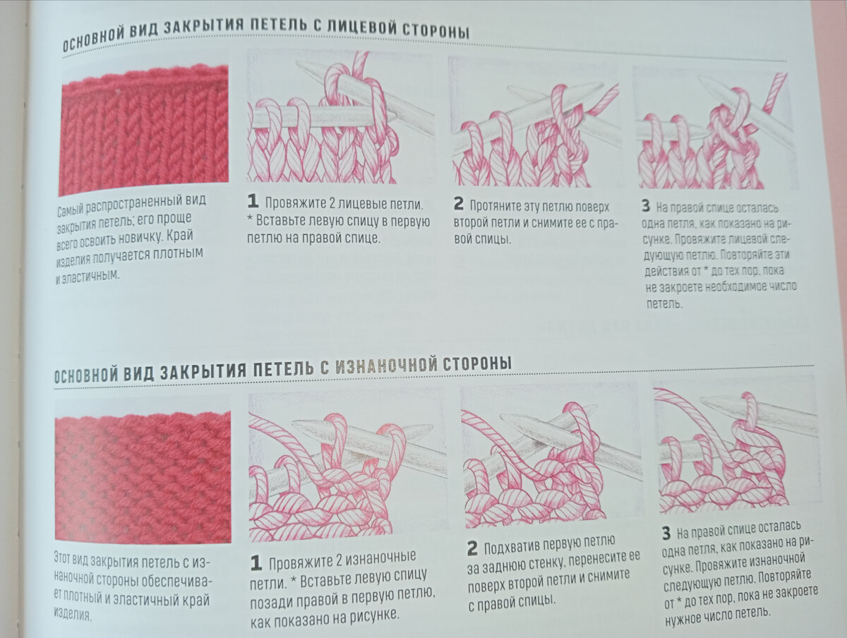 Как закрыть петли спицами в конце вязания — 7 способов