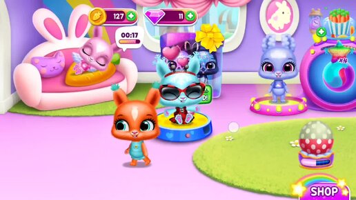 Игра для малышей Зайки Bunnsies 🐰🥕🦋🌼 Открываем новый уровень