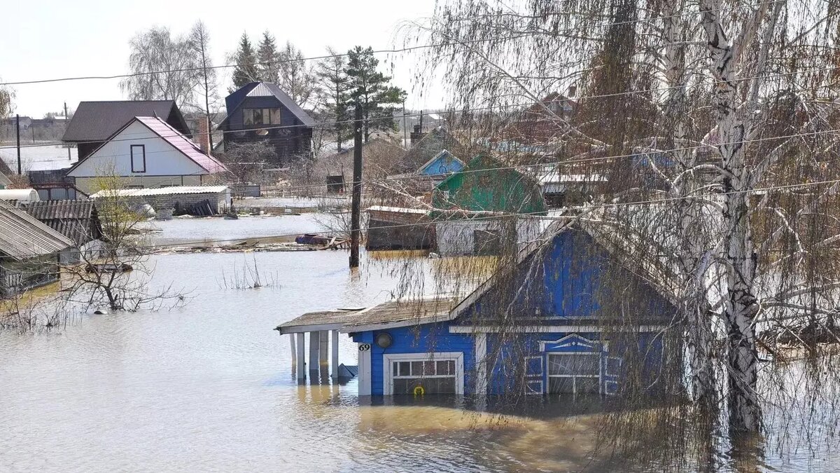 Паводок в Северо-Казахстанской области