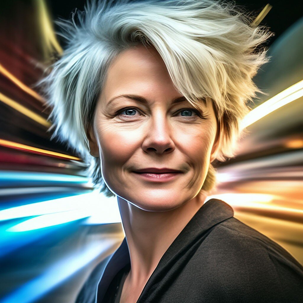 А вот так меня, подводящую итоги, увидел Шедеврум