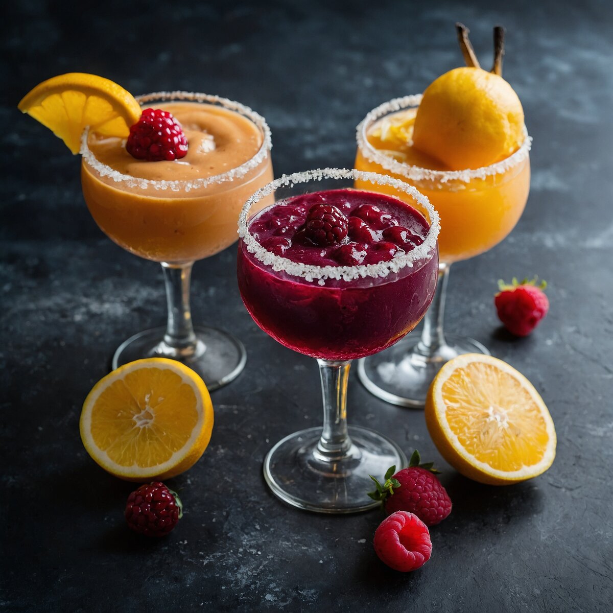 Плотные и не сильно коктейли на основе фруктовых и ягодных пюре.