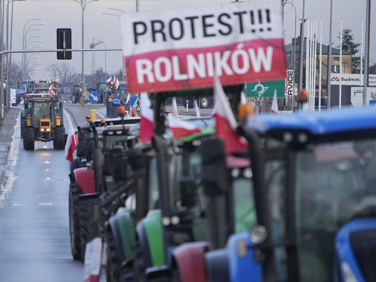    Протестующие польские фермеры© AP Photo / Czarek Sokolowski