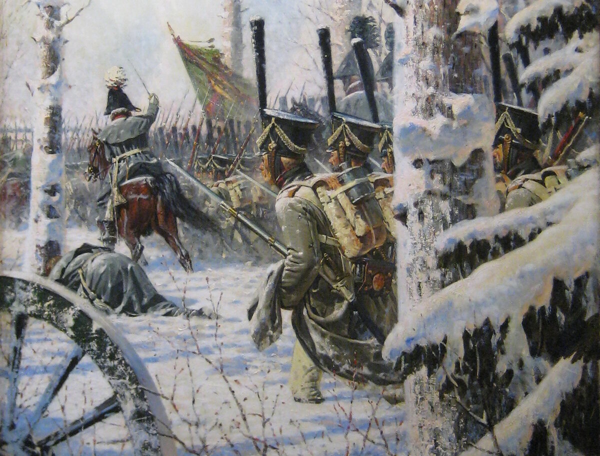 Василий Верещагин «В штыки! Ура! Ура!» (фрагмент) / Музей Отечественной войны 1812 года, Москва