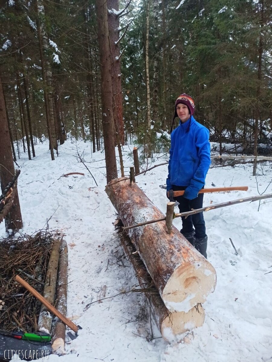 Фото с зимнего курса выживания 2024
