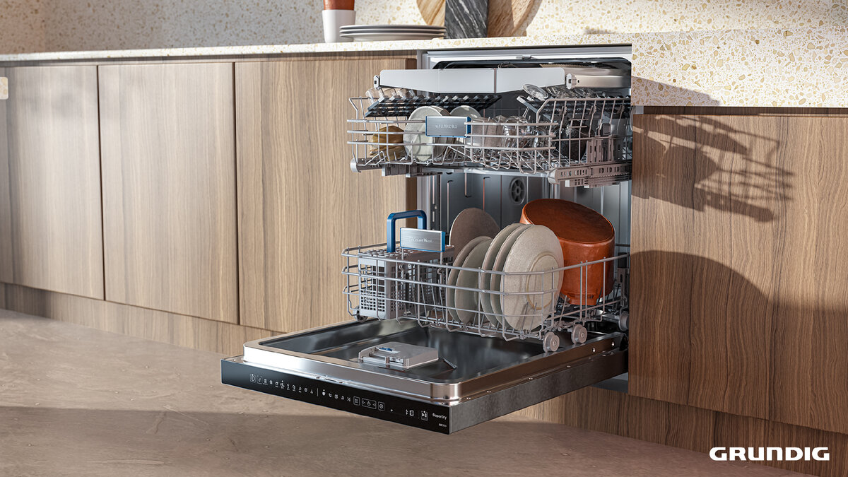 Верная загрузка посудомоечной машины обеспечивает эффективное мытье