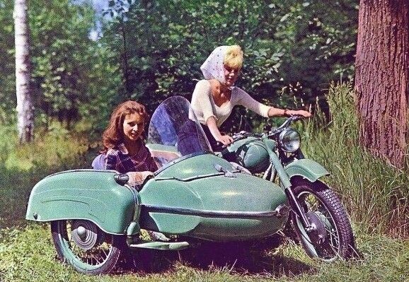 Культовые мотоциклы времен СССР с коляской