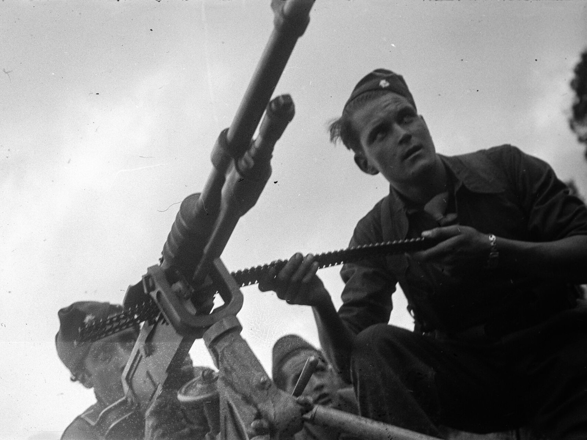 Маневры республиканской армии на окраине Барселоны, 1937-1938 гг. фото: vk.com/gce1936