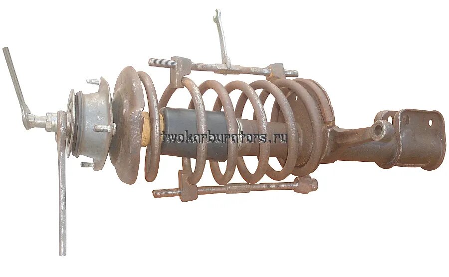 Демонтаж верхней опоры передней стойки