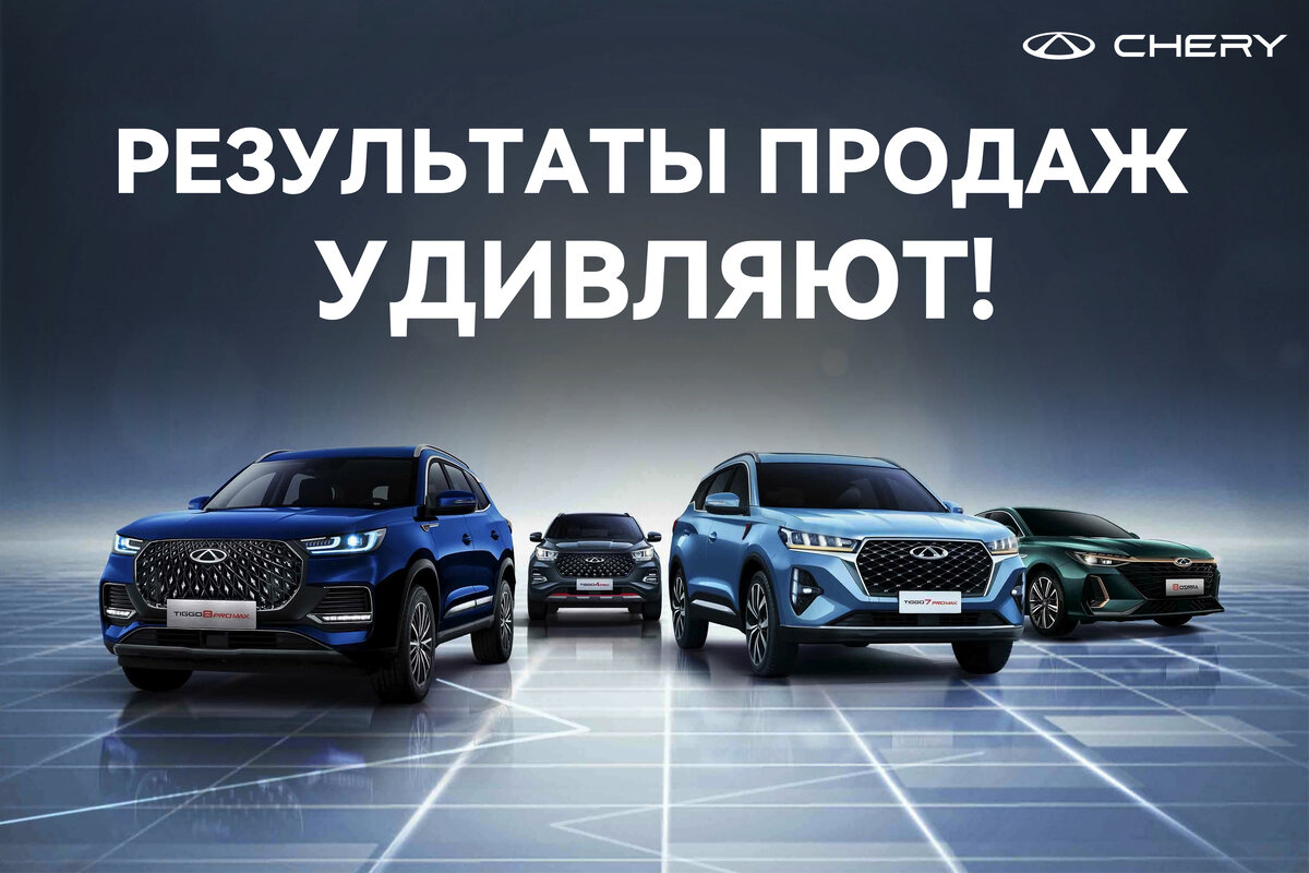 CHERY GROUP сохраняет агрессивную динамику повышения продаж | Chery Центр  на Маневровой — Официальный дилер | Дзен