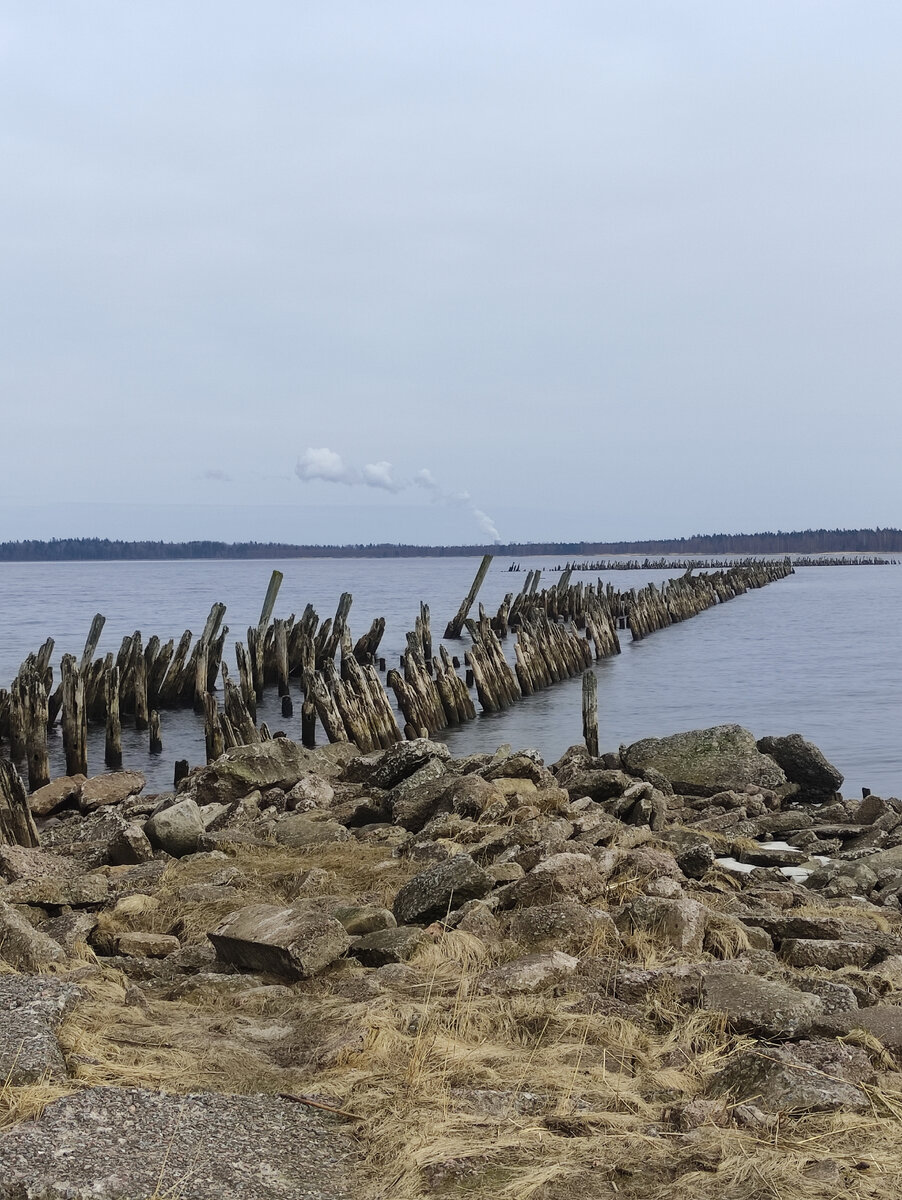 Старый мол на Финском заливе. 