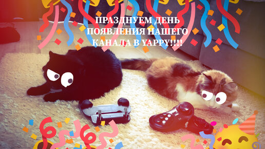 ПРАЗДНУЕМ ДЕНЬ ПОЯВЛЕНИЯ НАШЕГО КАНАЛА В YAPPY!!!! 🥳🎊🎉