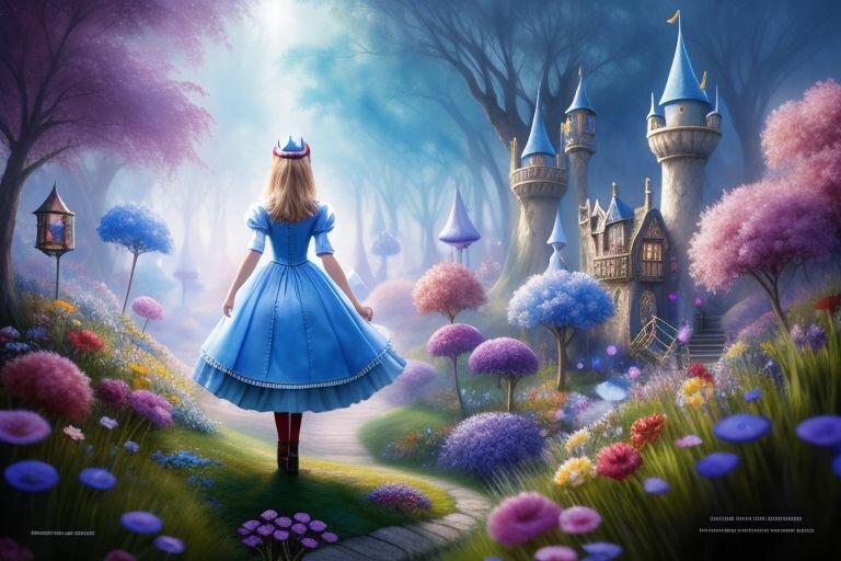 Алиса в Зазеркалье (Алиса в стране чудес). Серия *Девочки созданные нейросетью*)