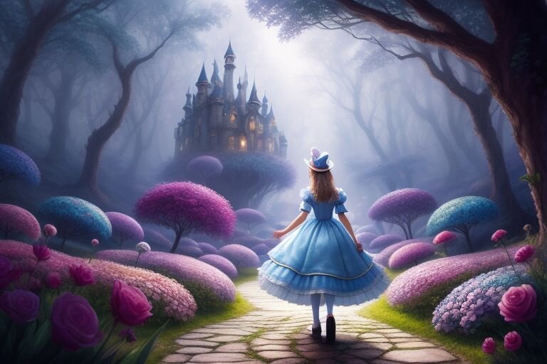 Алиса в Зазеркалье (Алиса в стране чудес). Серия *Девочки созданные нейросетью*)