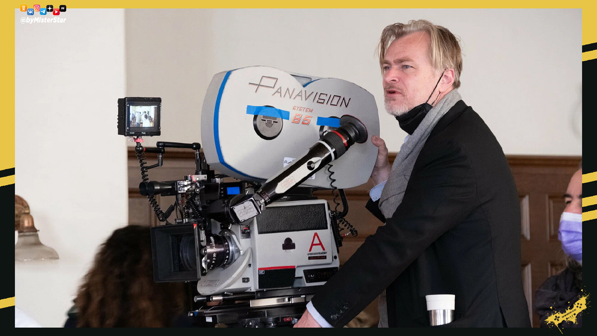 Режиссер фильма Кристофер Нолан, на фото со съемок