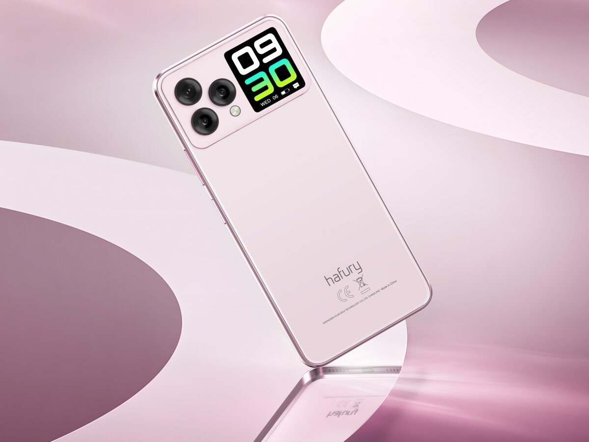    Hafury V1 — смартфон для девушек с двумя дисплеями и ярким дизайном