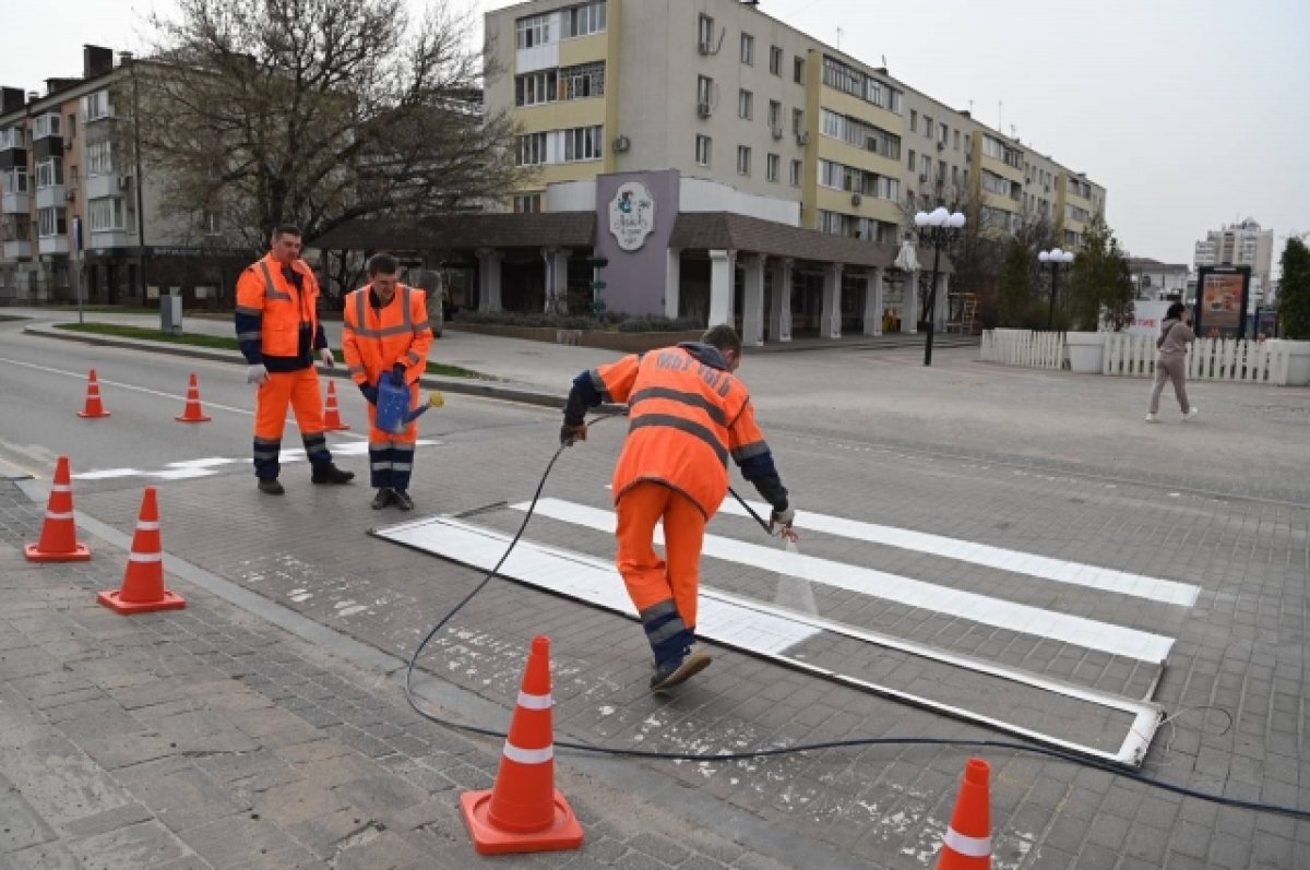    В 2024 году в Белгороде нанесут более 162 тыс. кв. метров дорожной разметки