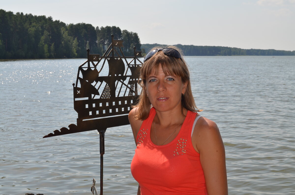 На берегу озера в Железногорске