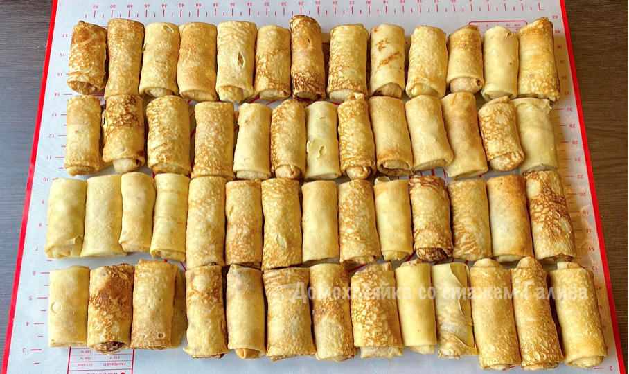 Блинчики с нежной начинкой: готовлю много, хватает на месяц