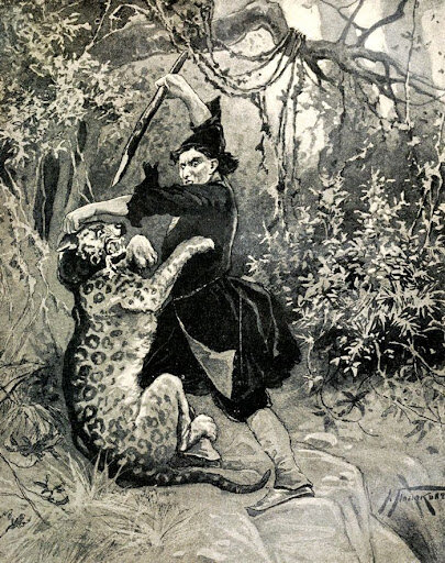 Иллюстрация начала XX века к поэме "Мцыри"