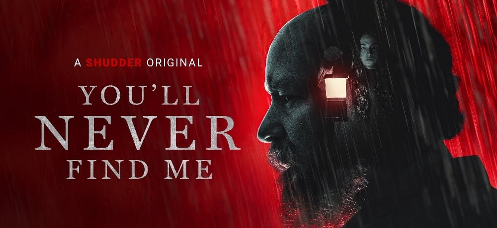Баннер к фильму ужасов "Ты никогда меня не найдёшь"