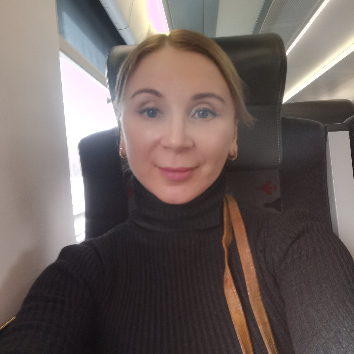 Автор уже в аэроэкспрессе мчится. Лохматая. Почему-то одна бровь куда-то полезла выше