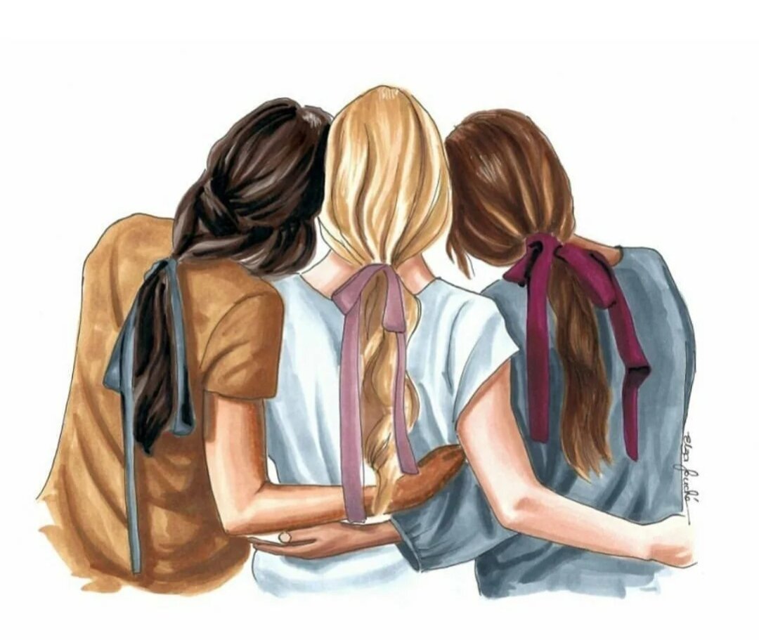 Три "старушки-прдружки", из сети.