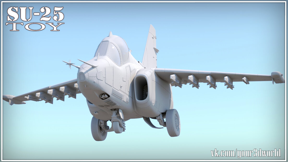 Су-25 ToY (Изображение автора vk.com/your3dworld)