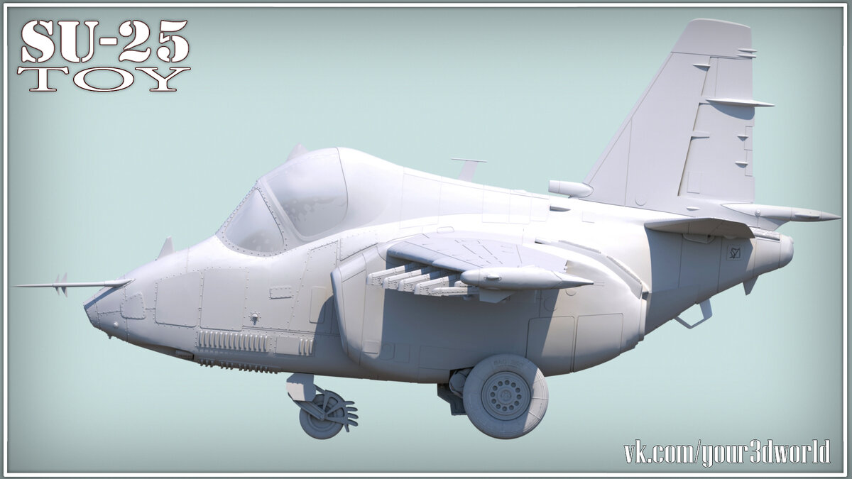 Су-25 ToY (Изображение автора vk.com/your3dworld) 