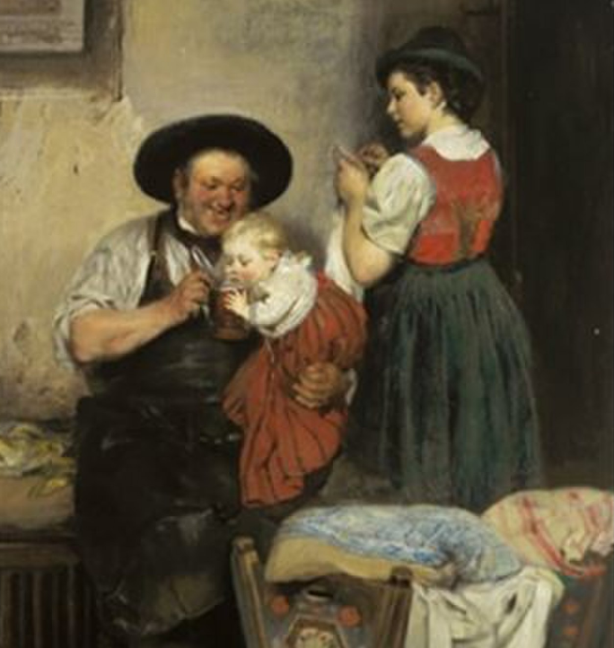 Иоганн Каспар Гертерих. Ученье смолоду. Фрагмент.