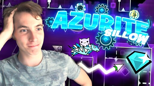 ТРЕЙЛЕР - 💎 AZURITE... Фановый, Сложно-Лёгкий, Эффектный ► Geometry Dash