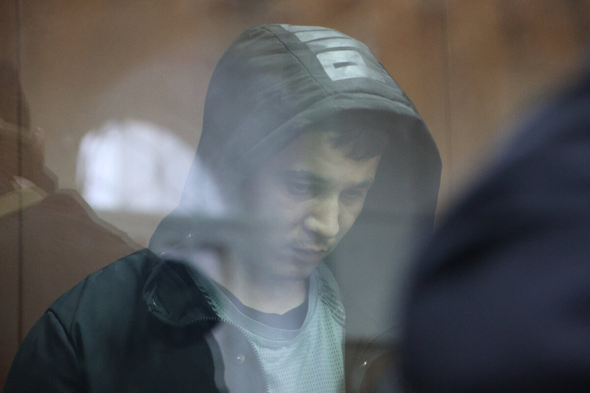 Якубджон в зале Басманного суда Москвы. Фото: Alexey Belkin/Globallookpress.