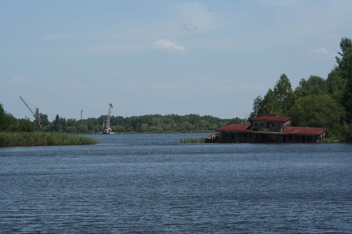 Много воды: вон даже краны остались