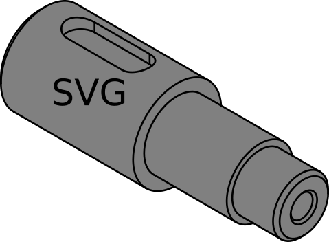 Пример 3д модели созданной во FreeCAD и доработанной в Inkscape.