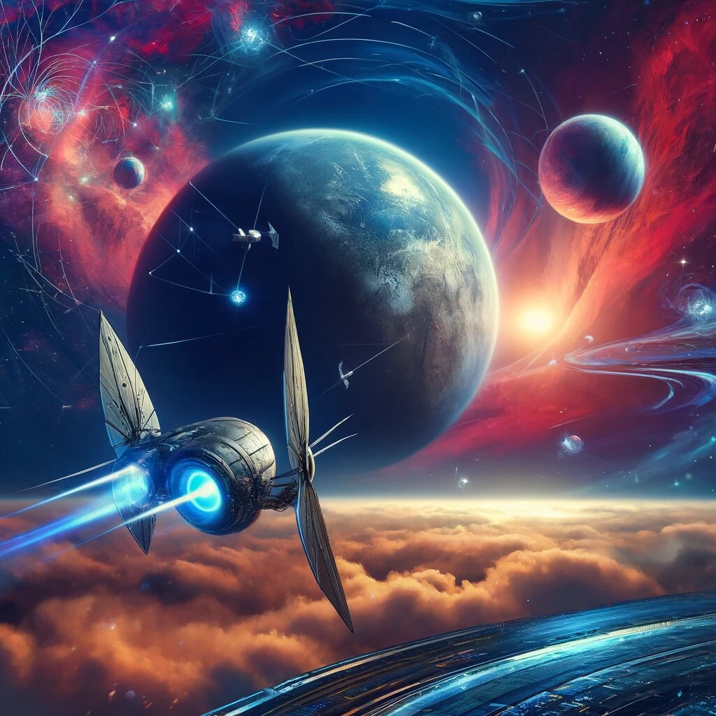 Путешествие в космос, где ИИ играет ключевую роль.