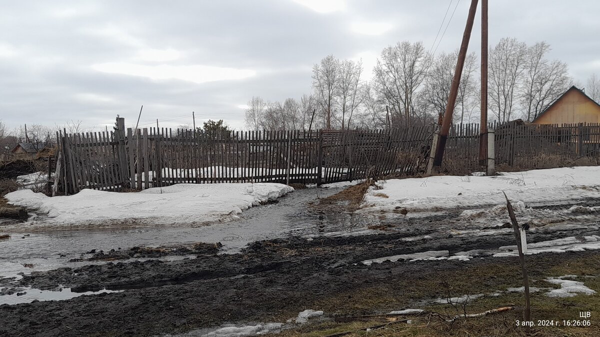 транзин воды с полей в лог