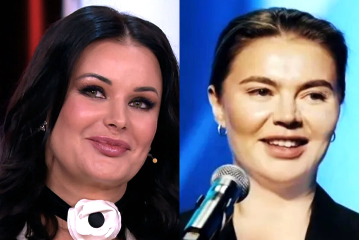 на фото слева Оксана Федорова, справа Алина Кабаева