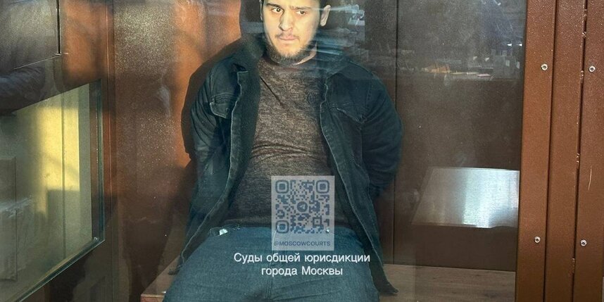    Диловар Исломов, задержанный по подозрению в террористическом акте в "Крокус Сити Холле", в здании Басманного суда Москвы.АГН "Москва"