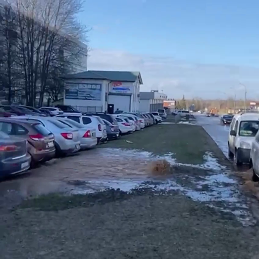 Прорыв на водопроводе в Обнинске