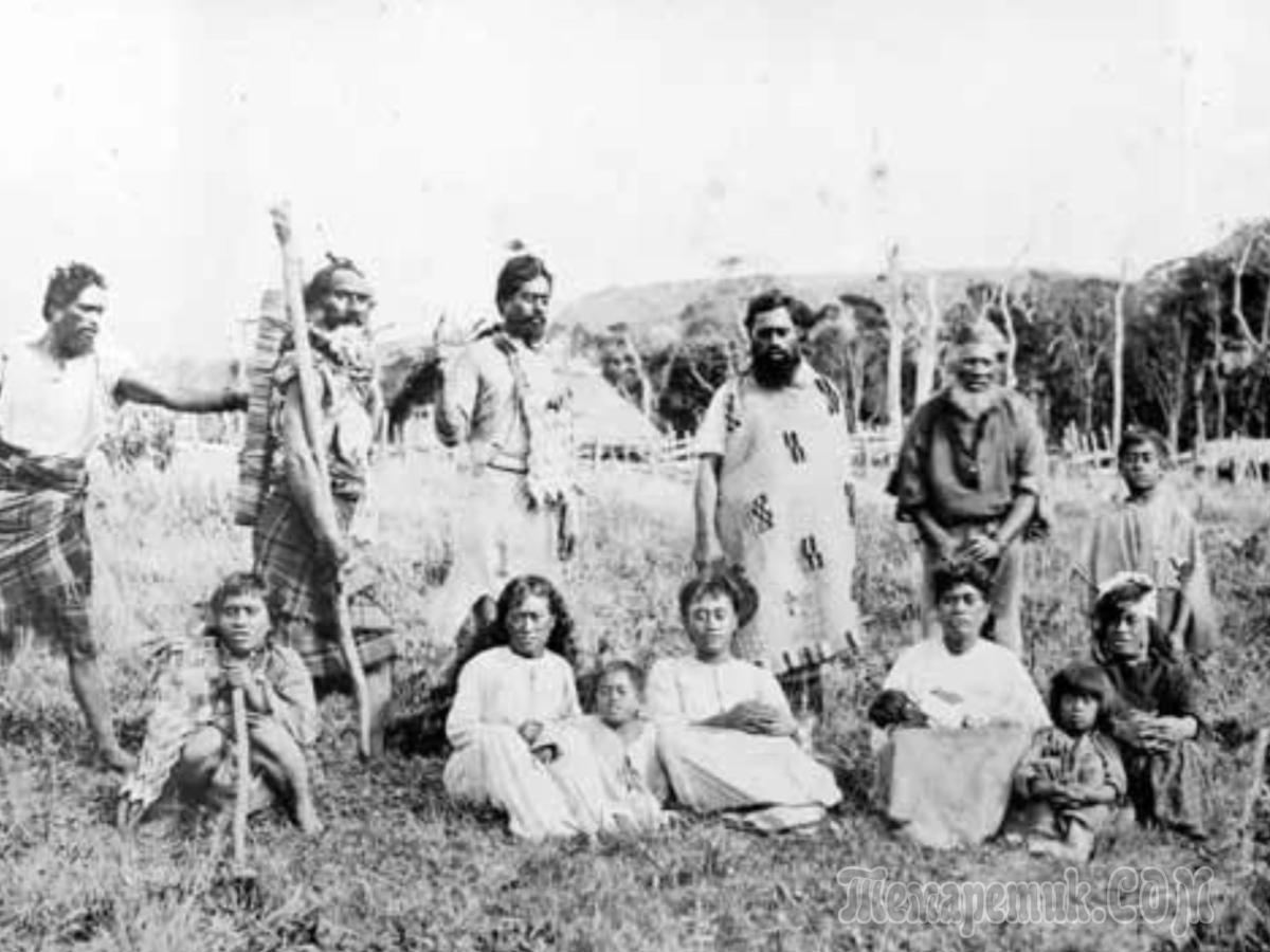 Остатки народа Мориори. Фото 1880 года. 