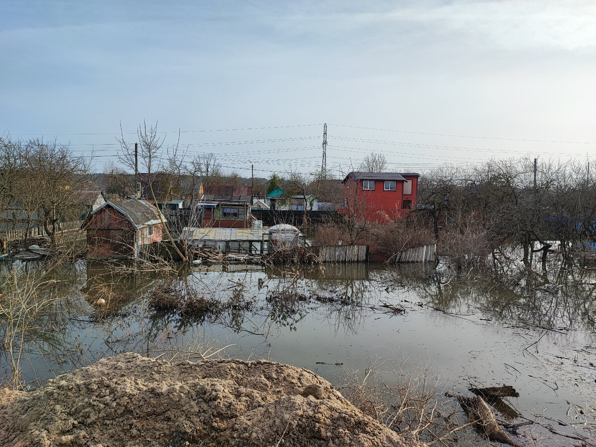 Подтопленные дачные участки в Обнинске 