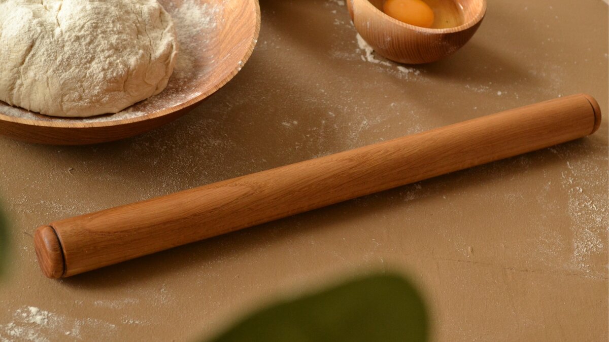 Скалка из цельного дуба, ручная работа. Семейная мастерская Bycraft