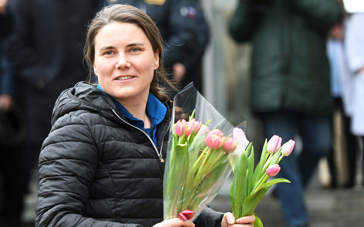 Анна Кикина провела 157 суток на МКС.  Фото: РИА Новости / Кирилл Каллиников