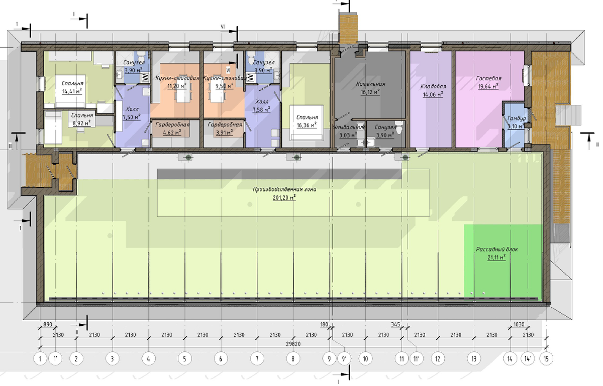 Дом на две семьи в единстве с вегетарием 180 и 270 кв.м.