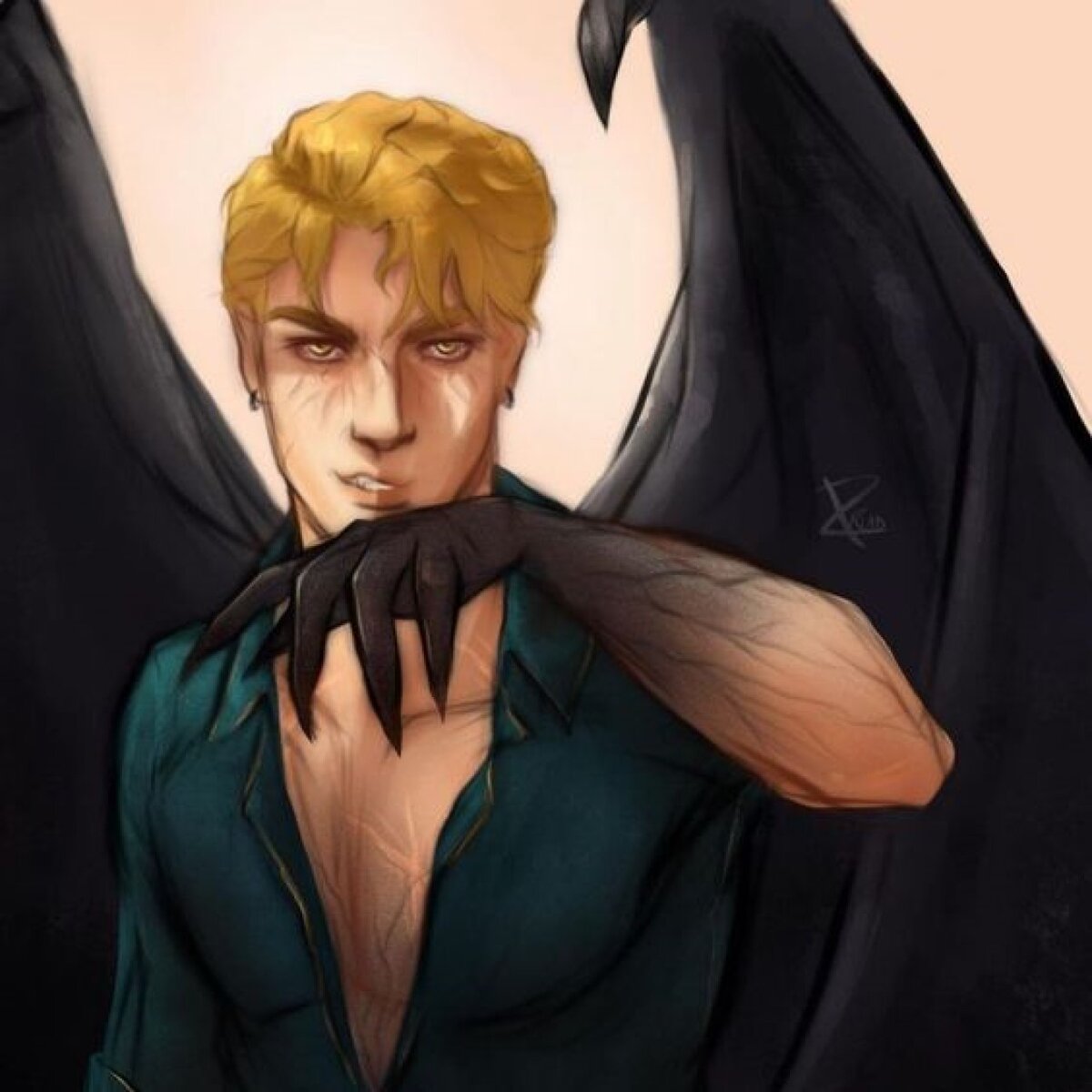 Николай Ланцов превращается в демона (арт artdruid, Pinterest).