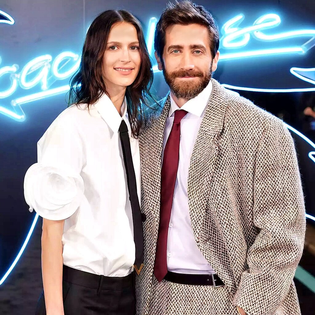 Джейк Джилленхол и Жанна Кадье на премьере фильма «Дом у дороги» в Лондоне, 2024 г