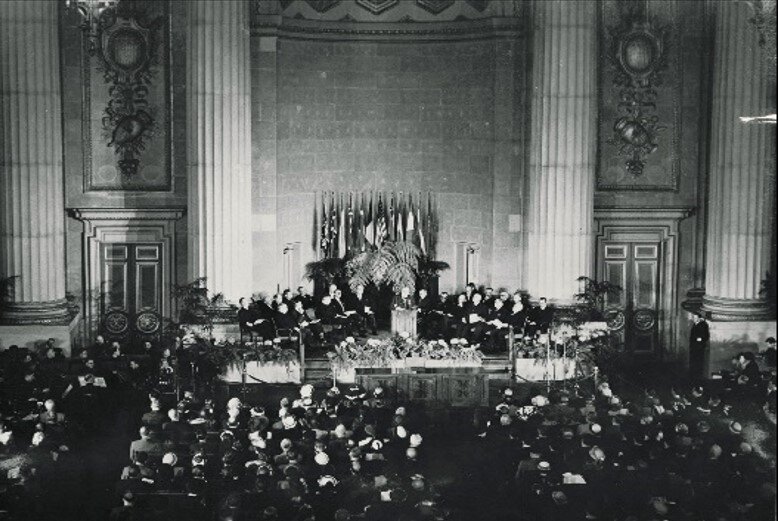 Основание НАТО. 4 апреля 1949 г. Фото НАТО.