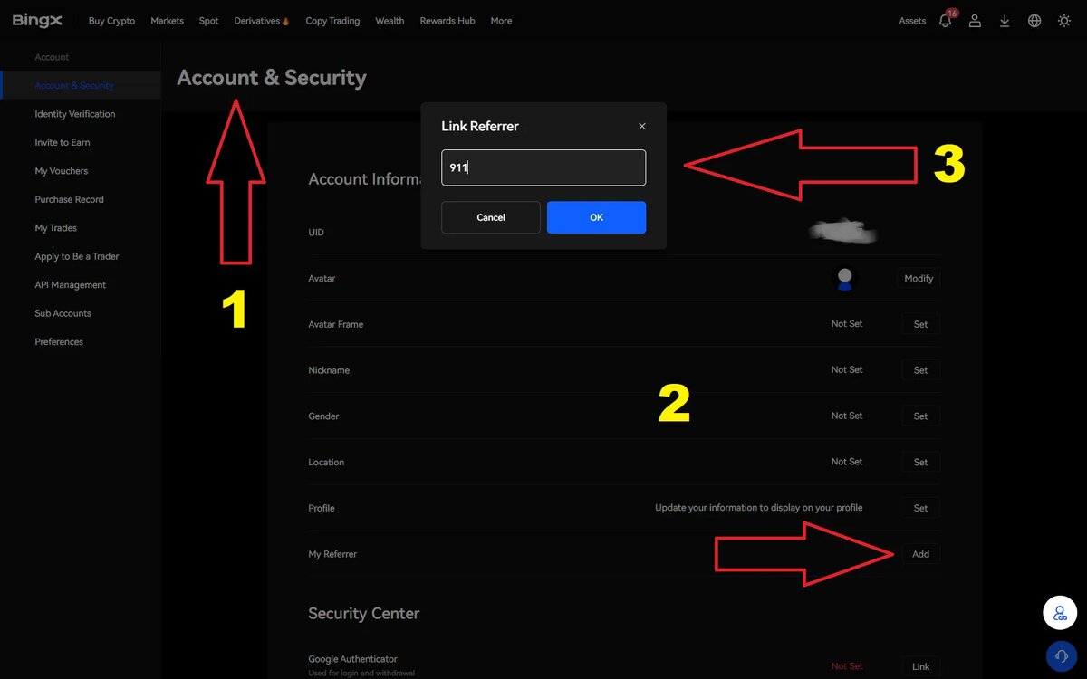 КАК УЗНАТЬ ПОД КАКИМ РЕФЕРАЛОМ ЗАРЕГИСТРИРОВАН НА БИРЖЕ BINGX? | Биржа  BingX | Дзен